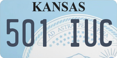 KS license plate 501IUC