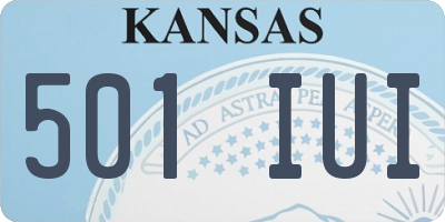 KS license plate 501IUI