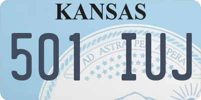 KS license plate 501IUJ