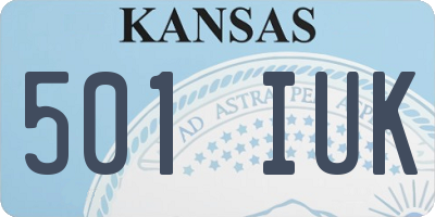 KS license plate 501IUK