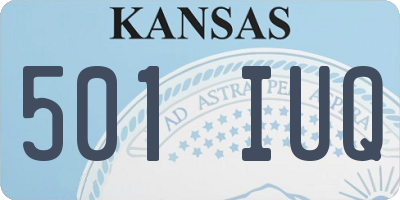 KS license plate 501IUQ