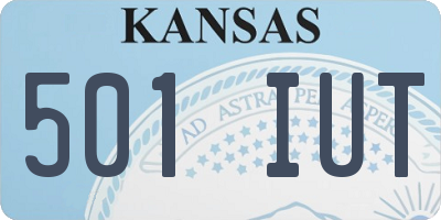 KS license plate 501IUT