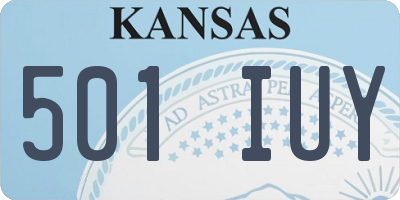 KS license plate 501IUY