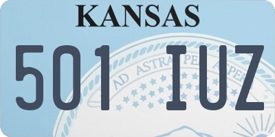 KS license plate 501IUZ