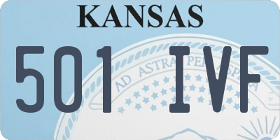 KS license plate 501IVF