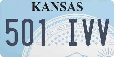 KS license plate 501IVV