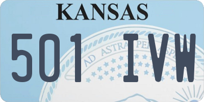 KS license plate 501IVW