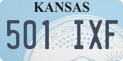 KS license plate 501IXF