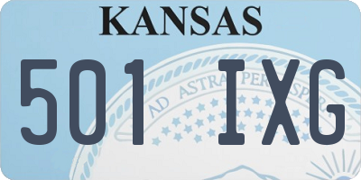 KS license plate 501IXG