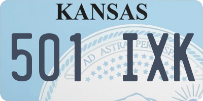 KS license plate 501IXK