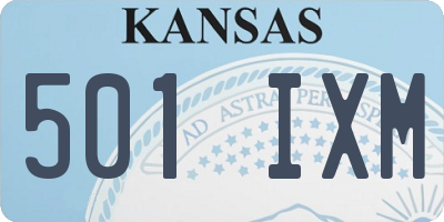 KS license plate 501IXM