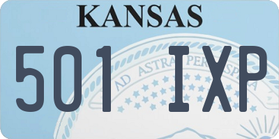 KS license plate 501IXP