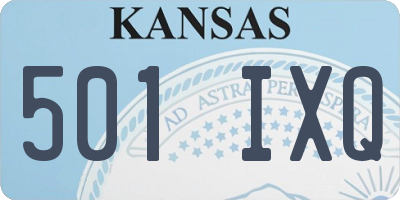 KS license plate 501IXQ