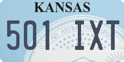 KS license plate 501IXT