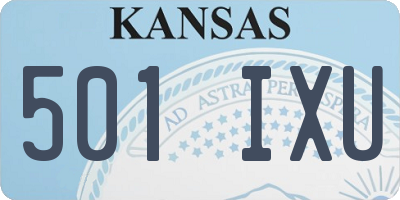 KS license plate 501IXU