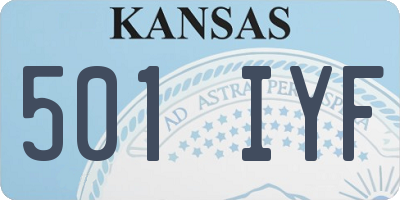 KS license plate 501IYF