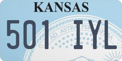 KS license plate 501IYL