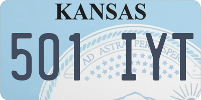 KS license plate 501IYT