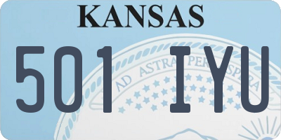 KS license plate 501IYU