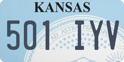 KS license plate 501IYV