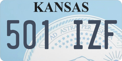 KS license plate 501IZF