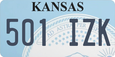 KS license plate 501IZK