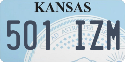 KS license plate 501IZM