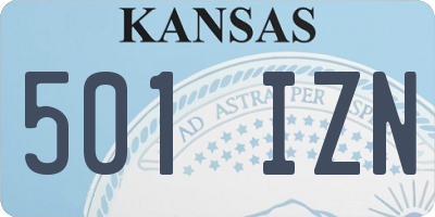 KS license plate 501IZN