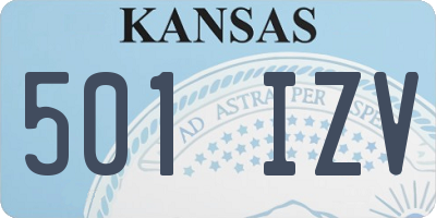 KS license plate 501IZV