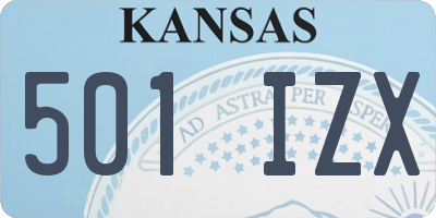 KS license plate 501IZX