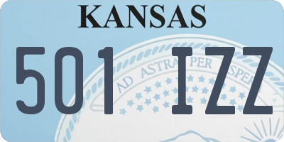 KS license plate 501IZZ