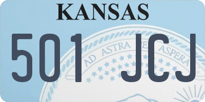 KS license plate 501JCJ