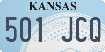 KS license plate 501JCQ