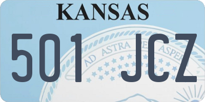 KS license plate 501JCZ