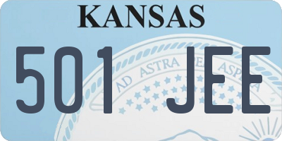 KS license plate 501JEE