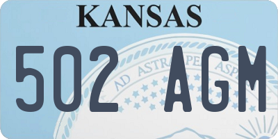 KS license plate 502AGM