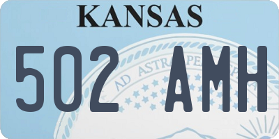 KS license plate 502AMH