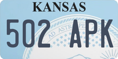 KS license plate 502APK