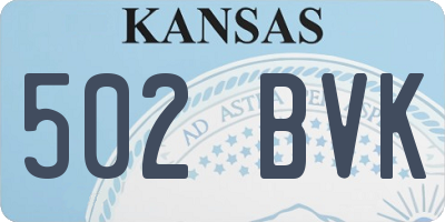 KS license plate 502BVK