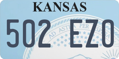 KS license plate 502EZO
