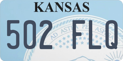 KS license plate 502FLQ