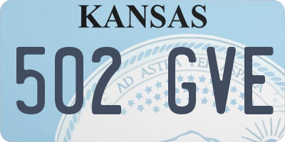 KS license plate 502GVE