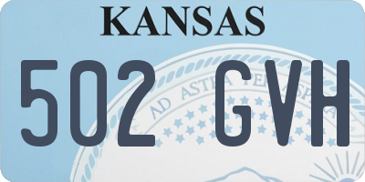 KS license plate 502GVH
