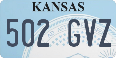 KS license plate 502GVZ
