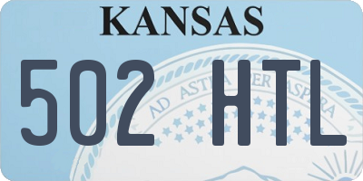 KS license plate 502HTL