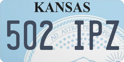 KS license plate 502IPZ