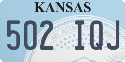KS license plate 502IQJ
