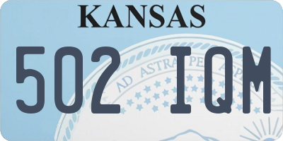 KS license plate 502IQM