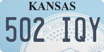KS license plate 502IQY