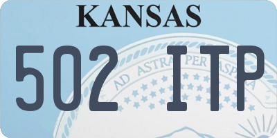 KS license plate 502ITP